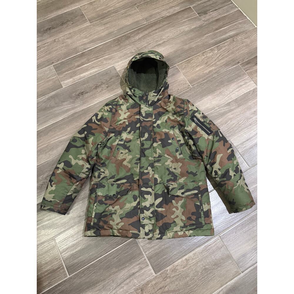 Polo Ralph Lauren Youth XL Camouflage Hunting Parka Puffer Jacket